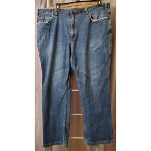 Duluth Trading Co Jeans Mens 46x32‎ Blue Flex Ballroom Denim Pants Work Wear